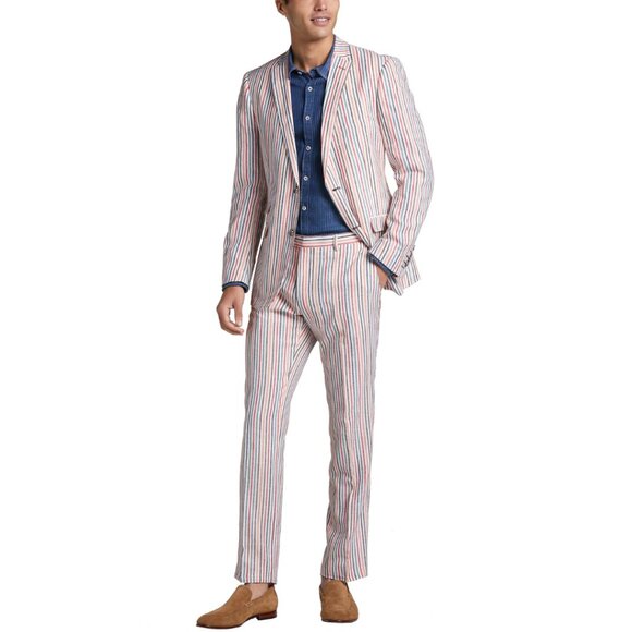 Paisley & Gray Slim Fit Multi-Striped Suit Jacket Size 40R - Picture 2 of 5